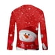 thumbnail image 5 of Blusas y camisas de manga larga y cuello redondo para hombre, informales, a la moda, con estampado navideño, cuello redondo, blusas de licra de manga larga para hombre., 5 of 5