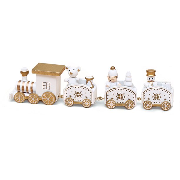 Inteprter 1 Uds tren de de Navidad adornos de Navidad Santa Claus juguetes para niños 2021 Navidad Noel accesorios de fiesta en casa regalo de Año Kits de decoración para fiestas cinco Inteprter HA007890-05