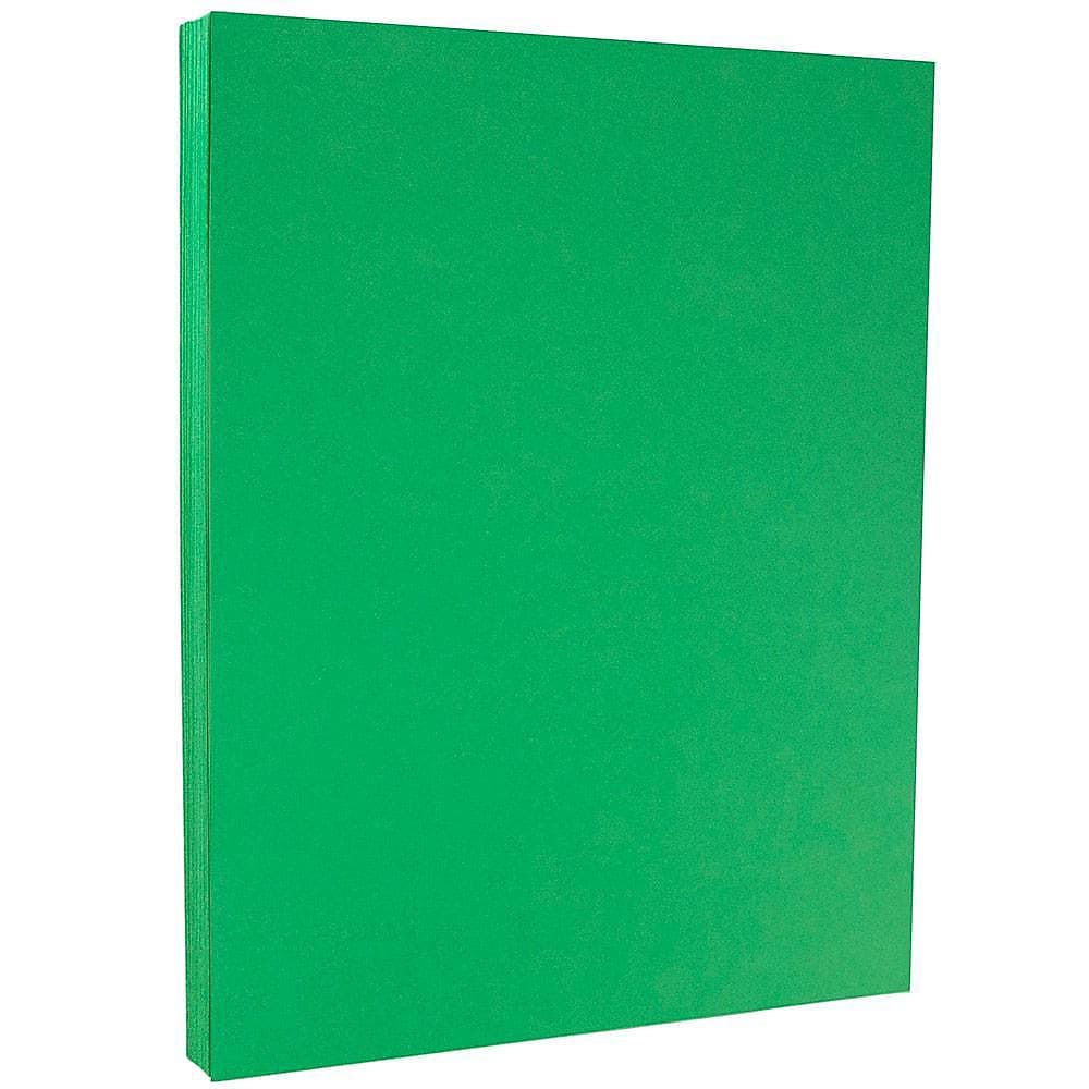 JAM Paper Letter Cardstock, Green, 65lb, 8 1/2 x 11, 250 per Pack