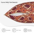 thumbnail image 5 of Xecao American Football1 Print Soft Velvet Decorative Throw Pillow Covers, Square Cushion Cases for Bed, Sofa, Living Room, Car, and Indoor Outdoor Use-20"x20", 5 of 8