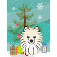 thumbnail image 1 of Christmas Tree And Pomeranian Flag Garden Size, 1 of 1