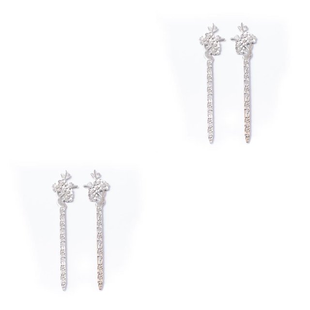 Tenedor para el cabello sweethay Accesorios para hacer joyas Blanco Type2 NO2