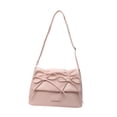 thumbnail image 2 of Bolso de mano para mujer con decoración de lazo, bolso informal elegante para mujer Rosa, 2 of 8