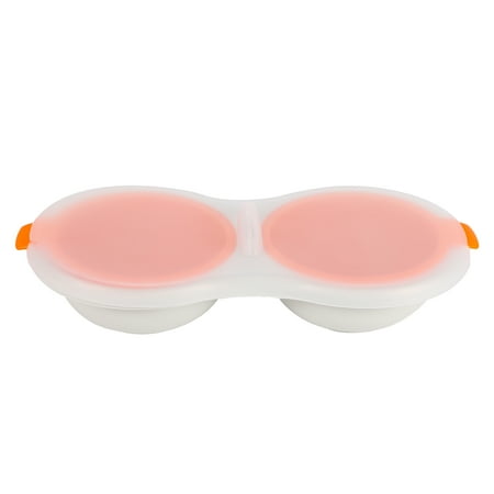 

Draining Egg Boiler Set Double Layer Microwave Egg Poacher Breakfast Egg Cooker
