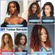 thumbnail image 4 of BARSDAR Passion Twist Hair - Extensiones de cabello trenzado Passion Twist de ganchillo pre-trenzadas de 12 pulgadas, 8 paquetes, para mujeres, corta, 4 of 7