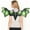 Green, variant on Halloween Dinosaur Costume Wing, Adult Role Play Non Woven Design, Carnival Party Cosplay Accessory, Wing for Halloween Carnival Costume Party