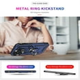 thumbnail image 4 of K-Lion For iPhone 14 Pro Max,Slim Magnetic Hybrid Shockproof Ring Holder Hard PC Case Cover,Blue, 4 of 6