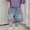 Blue, variant on Tranfacy Toddler Boys 5-16 Years Summer Shorts Solid Textured Patch Pocket Mid Waist Denim Half Pants
