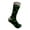 Black with Green and Gray, variant on Novelty Chess Pattern Mid-calf Dress Casual Socks for Men in Black with Gray and White Color