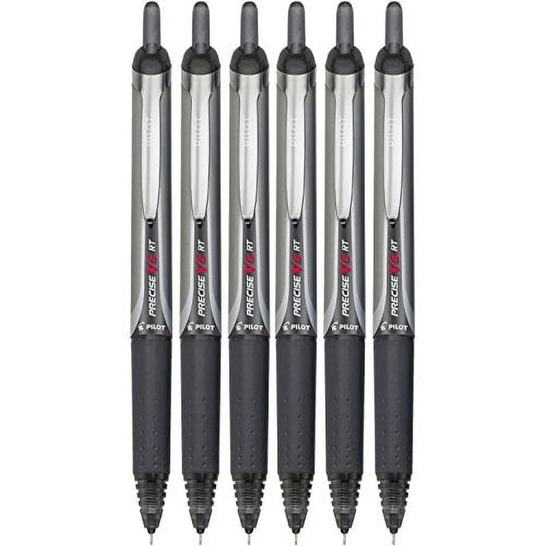 Pilot Precise V5 RT Rollerball Pens, 6-Pack Black photo 1