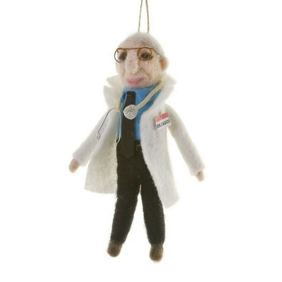 DR FAUCI Felt Christmas Ornament, Pandemic Task Force, by Cody Foster