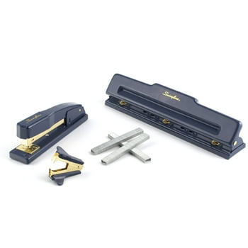 Swingline 444 Ster Punch Kit, Navy and Gold (S7044405-WMT)