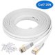 thumbnail image 2 of Câble Ethernet 5m blindé, cavalier d'ordinateur Internet plat solide, plus rapide que le réseau Cat5e/cat6, câble LAN RJ45 haute vitesse mince et durable pour routeurs, modems, Xbox-white.o Kuyhfg Bienvenido a Kuyhfg, 2 of 4