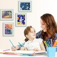 thumbnail image 3 of Mistaha Children's DIY Magnetic Flip Picture Frame for 8.5x11 Inch Artwork Storage - Acrylic Glass, MDF Frame, Unique Design, Wall Decor, Set of 2 Frames, 3 of 7