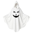 thumbnail image 3 of siminsem Jagged Grin Ghost Poncho Cape Halloween White Hooded, Pullover Adult Spooky Outfit for Women Men Party Dress Up, Purple,90*160, 3 of 3