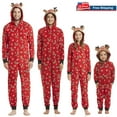 thumbnail image 1 of Combinaison Pyjama de Noël pour la Famille, Grenouillère à Capuche, Tenue de Nuit Assortie, Ensembles Assortis, Imprimé de Dessins Animés Elf, Pjs, 1 of 8