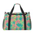 thumbnail image 1 of Fotbe Colorful Palm Leaves Bolsa de Viaje con Estampado, Bolsa de Fin de Semana para Mujer con Compartimento para Zapatos, Bolsa de Gimnasio con Bolsillo Húmedo, 1 of 7