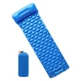thumbnail image 2 of Camping Sleeping Pad with Pillow Camping Mat Inflatable Sleeping Mat Portable Inflatable Sleeping Pad Camping Mattress for Traveling Outdoor Blue, 2 of 10