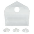 thumbnail image 2 of Transparent Plastic Window Bird Feeder Suction Cup Mounted Cute Bird House for Home, 2 of 7