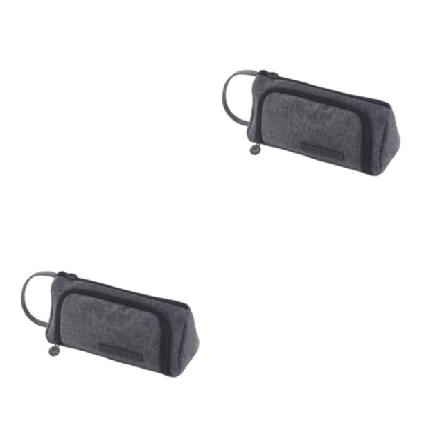 Tholdsy Estuche para lápices de gran capacidad Estuche para lápices Bolsillo de malla con cremallera Suministros de papelería Dan tinta 2Conjunto