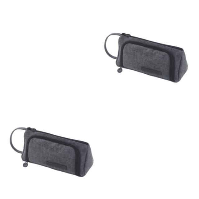 Tholdsy Estuche para lápices de gran capacidad Estuche para lápices Bolsillo de malla con cremallera Suministros de papelería Dan tinta 2Conjunto