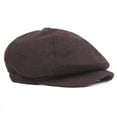 thumbnail image 5 of COCOpeaunt New Adjustable Men Summer Winter Sun Newsboy Hats Classic Western Newsboy Caps Cotton Blend Beret Hat Flat Brim Men Berets Cap, 5 of 6
