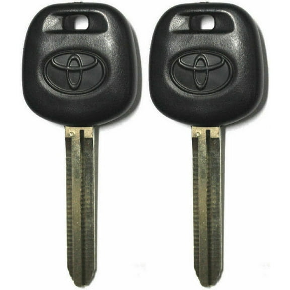 2 New Toyota Replacement Uncut Transponder 4d Chip Car Ignition Key - with Logo VLS