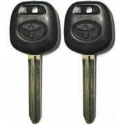 2 New Toyota Replacement Uncut Transponder 4d Chip Car Ignition Key - with Logo VLS