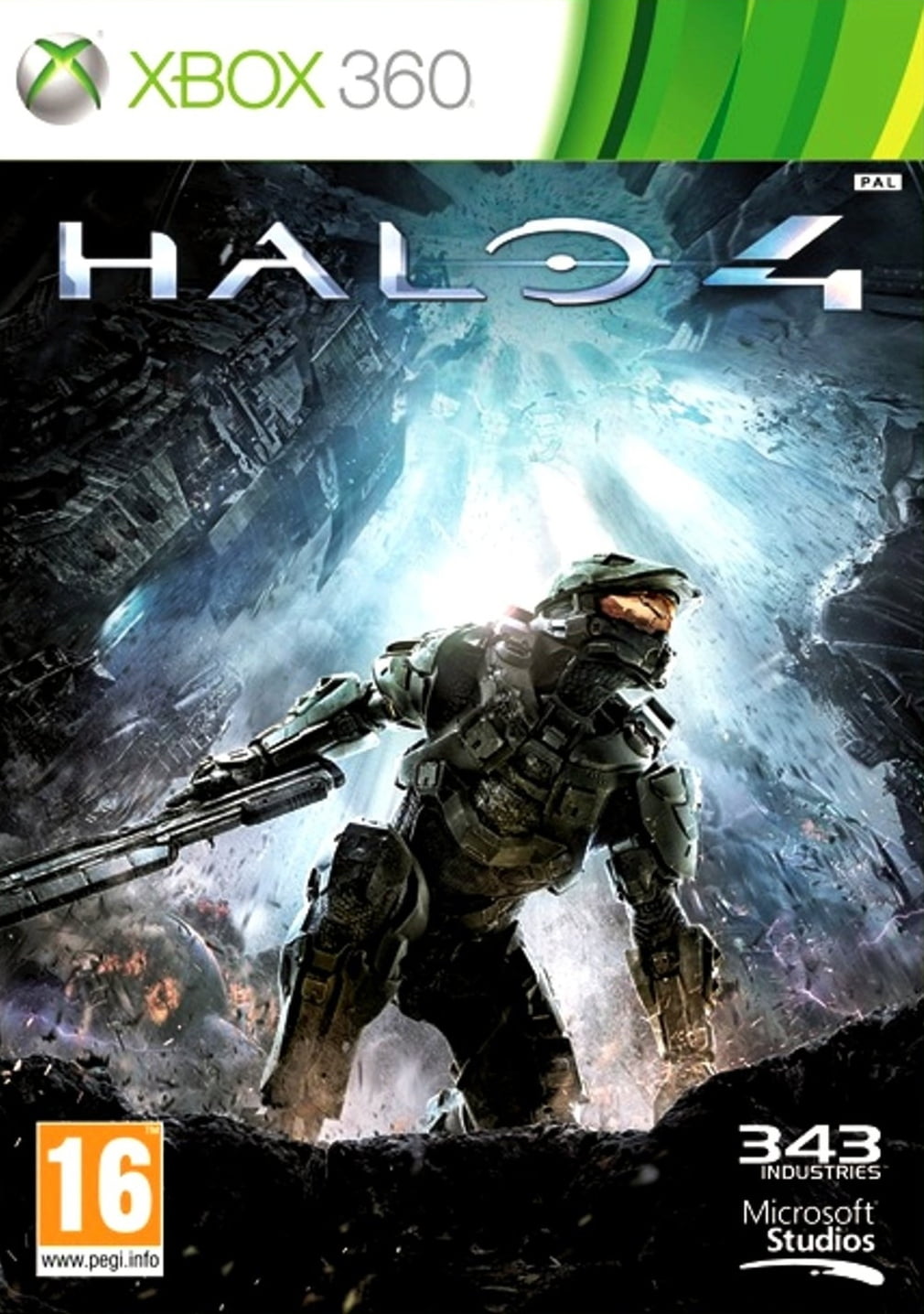 Restored Microsoft Xbox 360 Elite Game Console with Two Retrofam Controllers and Halo 4 (Refurbished)