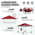 thumbnail image 6 of EAGLE PEAK 13’ x 13’ Red Pop Up Outdoor Canopy, 6 of 9