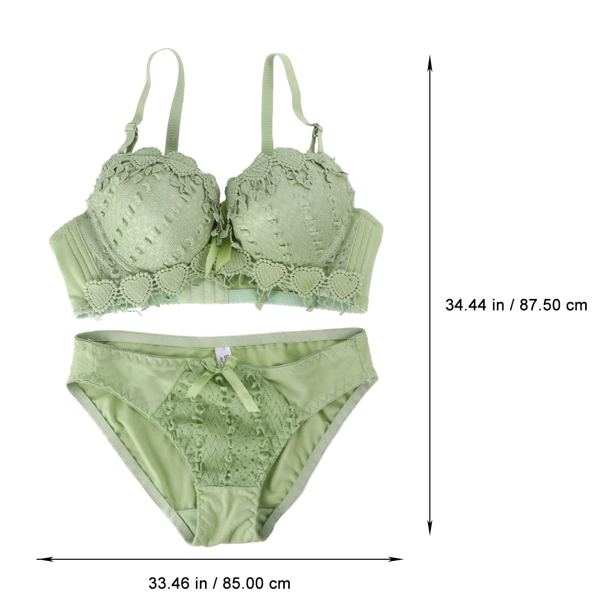 Buy online Green Lace Bralette And Panty Set from lingerie for Women by Da  Intimo for ₹789 at 47% off
