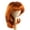 Carrot Red, variant on Monique Synthetic Mohair Brown Black Lizzy Doll Wig