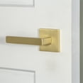 thumbnail image 4 of Viaggio Qadlus_Sd_Lh Quadrato Left Handed Solid Brass Non-Turning One-Sided Dummy Door, 4 of 7