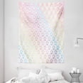 thumbnail image 1 of House Decor Tapestry, Stars in Rainbow Colors Galaxy Milky Way Teen Girls Room Nursery Decor Print, Wall Hanging for Bedroom Living Room Dorm Decor, 60W X 80L Inches, Pink Multi, by Ambesonne, 1 of 2