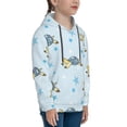 thumbnail image 3 of Haiem Cartoon Turtle Pattern Boys Hoodie, Youth Pullover Hooded Sweatshirt, Kangaroo Pocket Hoodie for Kids Girls -X-Large, 3 of 6