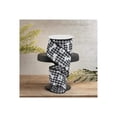 thumbnail image 3 of 2.5" Paw Print Bone Check Ribbon: Black/White (10 Yards), 3 of 3