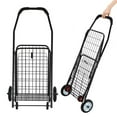thumbnail image 6 of TEAFIRST Folding Shopping Cart, Utility Carts, Grocery Cart, Duty Lightweight Collapsible, Black, 6 of 9