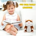 thumbnail image 7 of Triani Talking Hamster Repeats What You Say Pet Talking Hamster Toy Mouse Interactive Stuffed Plush Animal Electronic Pet Chat Mouse Buddy for Toddlers(Brown), 7 of 7