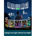 thumbnail image 3 of Linkind Smart Solar Pathway Lights SP6, in-App Pattern Switching Solar Lights Outdoor Waterproof, Solar & Wired Charging Color-Changing Landscape Lighting, Garden Decor for Yard, Patio (4 Pack), 3 of 10
