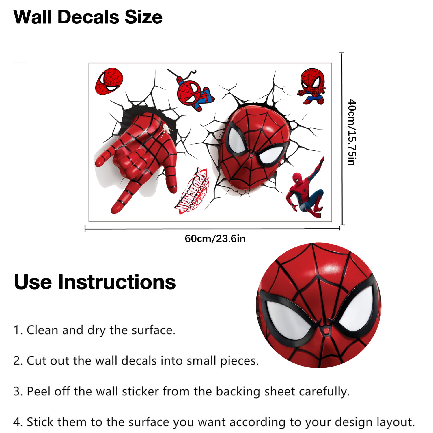 velcro stickers for wall - SPIDERJUICE