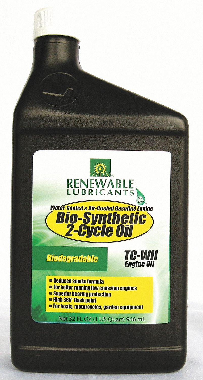 Renewable Lubricants 2Cycle Engine Oil,BioSynthetic,1qt 85211