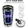 thumbnail image 4 of Dragonfly Travel Tumbler Mug Gifts for Women, Birthday Valentines Gift for Mom Friends Sister - 20oz Stainless Steel Slider Lid Insulated Car Home Office Funny Cup, 4 of 6