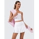 thumbnail image 3 of Falda CRZ YOGA Plisada de Cintura Alta para Tenis y Golf Blanca XX-S, 3 of 6
