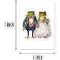 thumbnail image 2 of Wedding Congrats Frogs Card - Engagement Card - Valentine Funny Card - Frog Getting Married Card - Happy Wedding Card - Frogs Card$$Office, 2 of 8
