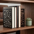 thumbnail image 3 of Unique Bargains Metal Tree Design Book Ends for Shelves Black Tree Style A 4.7"x3.7"x6.7", 3 of 6