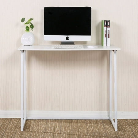 Ktaxon Folding Writing Computer Desk Home Office Study Pc Ktaxon Folding Writing Computer Desk Home Office Study Pc Table White