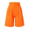 thumbnail image 4 of Bovemsi Women's Casual Pants Women Fashion Multicolor Suit Shorts Zipper Pocket Solid Color Cropped for Summer Travel, 4 of 6
