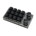 thumbnail image 1 of Controlador Midi, 12 Teclas 2 Perillas Macro Pad Conexión USB O Bt Interruptor Azul Batería De Iones De Litio De 1200 Mah Teclado Programable Para Juegos Y Medios De Oficina, 1 of 7