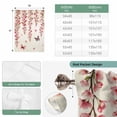 thumbnail image 6 of Butterfly Flower Balloon Curtains for Living Room/French Door, Farmhouse Vintage Country Pink Floral Tie Up Curtains 63 Inch Length Energy Saving Kitchen Curtains Shades for Windows 42"x63", 6 of 8