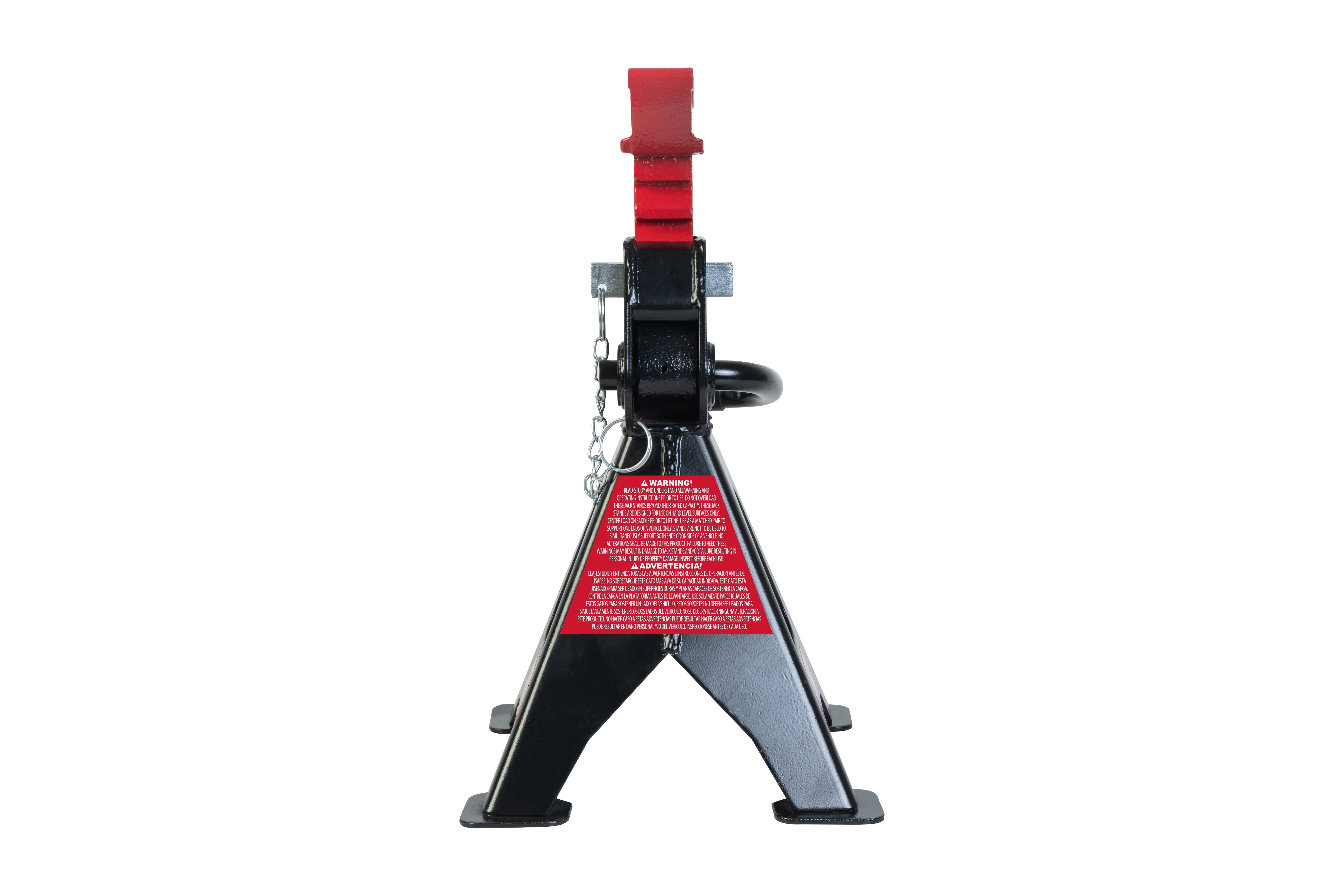Hyper Tough T46002CW Heavy Duty Steel 6 Ton Jack Stands with Locking Pin